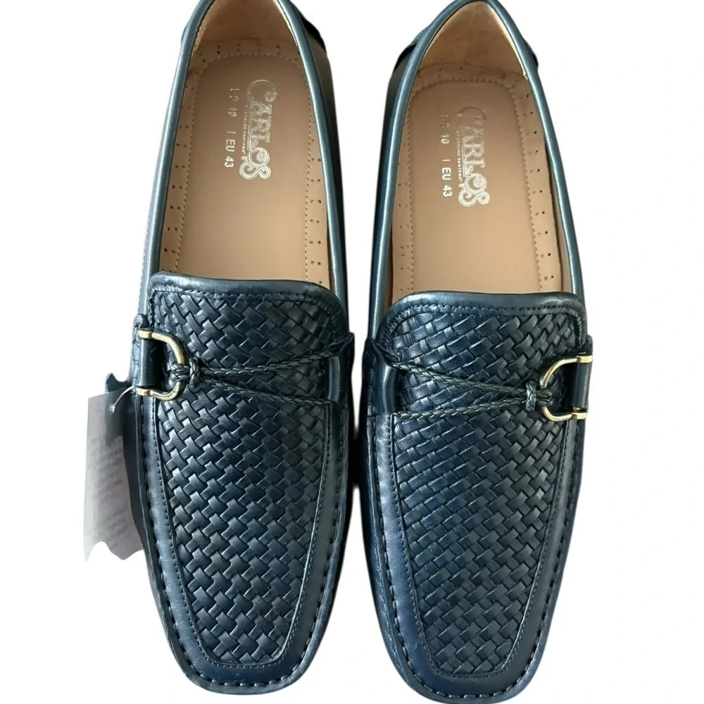 Carlos by Carlos Santana Blue Slip-On Loafers